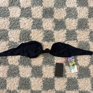 NWT ASOS SOUTH BEACH black bandeau bikini top